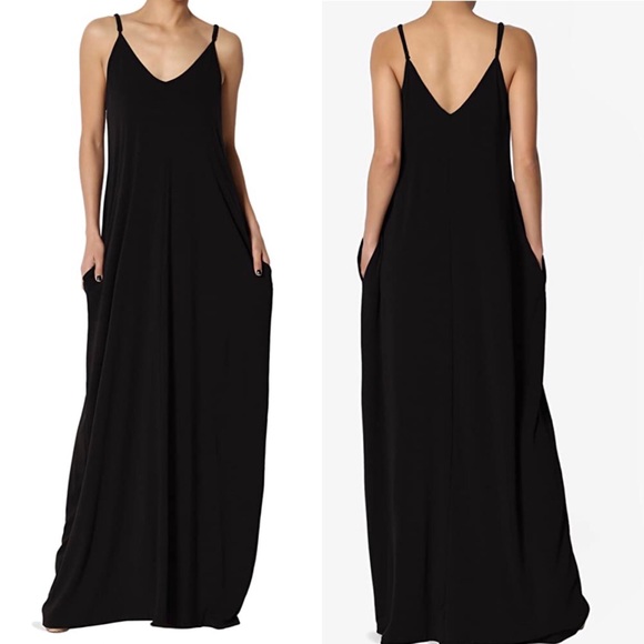 V-Neck Cami Maxi Dress (PLUS SIZES) - Picture 2 of 5